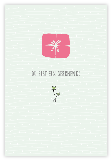 wordarts-grusskarte-du-bist-ein-geschenk